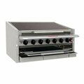 Magikitchn CM-RMBCR-624 24in Natural Gas Countertop Cast Iron Radiant Charbroiler - 60000 BTU 554CM24CRN